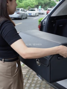 SUSU HOMES Car Trunk Storage Box Large Capacity Foldable Car Organizer Kotak Simpan Barang Car Accessories