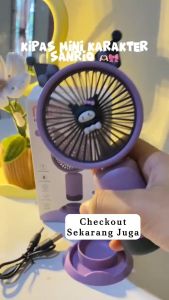 KIPAS ANGIN GENGGAM SX-116 Handy Mini Fan Sanrio Cinnamoroll Kuromi Melody Portable Rechargeable