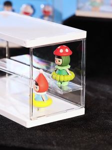 Figure Doll Display Box Transparent Dustproof Doll Showcase Acrylic Blind Box Stackable Home Decor