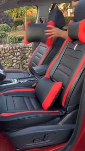 MG Special Seat Covers Premium Waterproof Leather Cushion MG Accessories For MG 5 MG ZS MG 3 MG 6 MG GT MG HS MG ONE Mobilio Auto Interior Protector Full Set (Leather & ice silk)