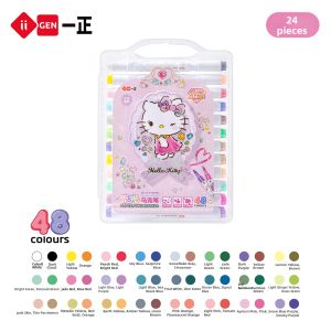 Yi ZHENG | Sparkle Dual-tip 2-color Soft Brush Marker 48-color