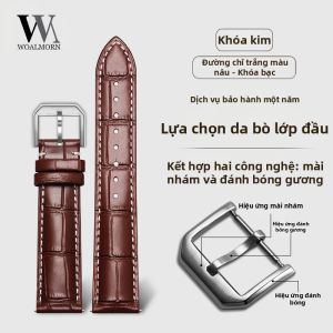Woalmorn | Dây Đeo Đồng Hồ Da Nhập Khẩu & Khóa Gập