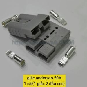 giắc anderson cắm xe máy điệnxe nâng điệngiắc ắc quy 50A chống cháy(bộ 1 giắc 2 cos)