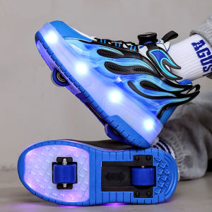 SHIYAN | Retractable Light-up Invisible Children Roller Skates