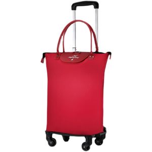 Portable Lightweight Folding Shopping Cart with Universal Wheels Travel Bag Short Trip Elderly Vegetable Buying Car Pull Bag