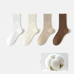 Yuzhaolin | Bamboo Fiber Womens Long Socks Summer Lightweight No-bone Design Antibacterial