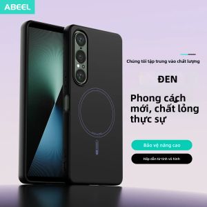 Ốp Điện Thoại Silicon Từ Tính Cho Sony Xperia 1 VII VI 5VI 10V 2023 Cảm Giác Thoải Mái Kiểu Lỏng Phủ Nhung Bảo Vệ