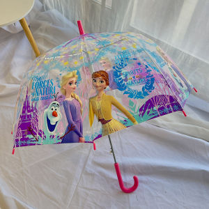 Mũi Cọc Dày Tự Động Trong Suốt Elsa Princess Frozen Mũi Cọc Thẳng Mũi Cọc Nữ Mũi Cọc Chống Nắng UPF50+ Mũi Cọc Chống Nước Mũi Cọc Chống Gió