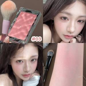 Elegant and Silky Peach Apricot Satin Highlight Blush Palette