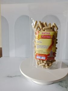 kapsul ginseng isi 100butir/ginseng kapsul murni 100% sejuta manfaat