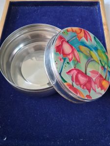Elegant Pichwai Tiffin Box - Durable Multipurpose Container & Premium Return Gift