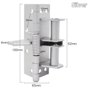 New 3 In 1 Heavy Duty Automatic Door CloserSelf Closing Spring Hinges90 Degree Positioning Door StopperInvisible Sprung Hinge