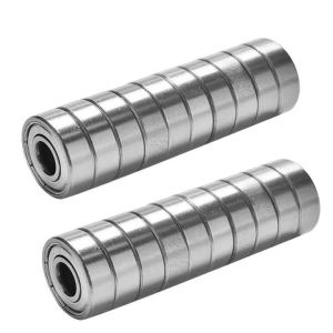 10-100 Chiếc 608ZZ Vòng Bi Rãnh Sâu 8x22x7mm Thu Nhỏ Vòng Bi Ván Trượt Cho Ván Trượt Trượt Patin Xe Tay Ga Thép Carbon