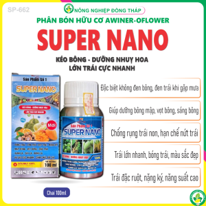 Phân Bón Hữu Cơ AWINER-OFLOWER – Sản phẩm số 1 SUPPER NANO – Kéo Bông Dưỡng Nhụy Hoa Lớn Trái Cực Nhanh (Chai 100m)
