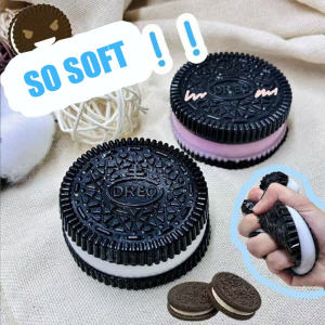 Soft Sticky Texture Silicone Kawaii Oreo Anti Pressure Toys Slow Rebound Decompression Toy Reduce Stress Kids Toys