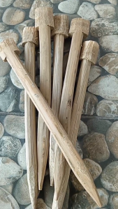 PATEK BAMBU PRAMUKA  PATOK UNTUK CAMPING  PASAK TENDA PA3 ( PER 6PCS )