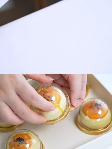 50pcs Plastic Dome Round And Square / Cake Blister Box Container Pastry Packing Box
