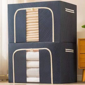 Oxford Cloth Steel Frame Collapsible Storage Box