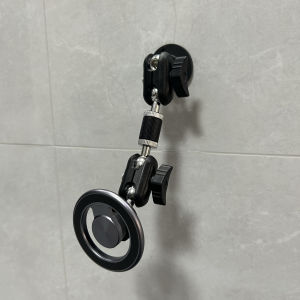 Aluminum Alloy Car Dashboard Phone Holder Strong Adhesive Base 360 Degree Rotation Magnetic Absorption Universal Vehicle Mount