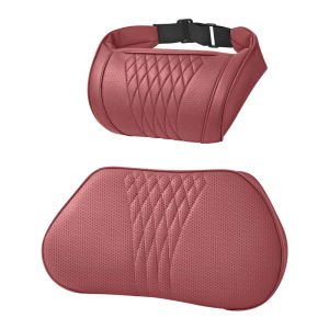 YORLELIE | Premium Memory Foam Neck Pillow & Lumbar Support for Audi Cars