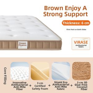 Spinal Support Coconut and Latex Toddler Mattress Thin Firm Custom