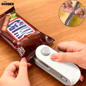 Mini Bag Sealer 2 in 1 Heat Sealer with Cutter Snack Bag Sealer Portable Resealer Machine for Plastic Bags Food Storage