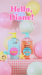 Combo dầu gội xả giữ màu tóc nhuộm tẩy dưỡng tóc mềm mượt Hello Diane! Goodbye Damage Repairing 400ml*2