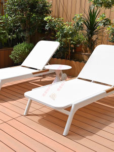 Outdoor Wooden Sunlounger Anti-corrosion