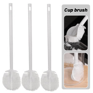 Household 360 Degree Rotating Cleaning Cup Brush Foldable Long Handle Milk Bottle Brush Glass Cup Water Bottles Cleaning Brush Kitchen Teaware Supplies