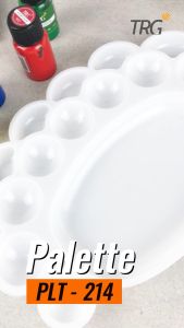 TRG Palet Tempat Alas Lukis Cat Air Akrilik Poster PLT-214 - Watercolor Acrylic Paint Palette TRG