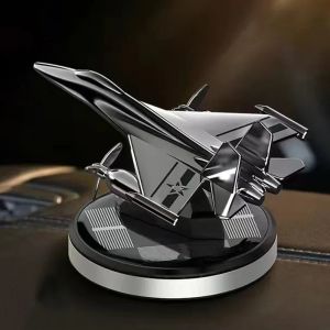 Solar Propeller Fighter Aromatherapy Car Air Freshener Decoration Car Interior Accessories Propeller Rotary Perfume Diffuser