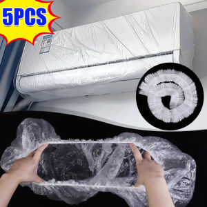 5PCS Large Disposable Air Conditioner Dust Cover Thickened Transparent Waterproof Household Oven Appliance Protective Cover