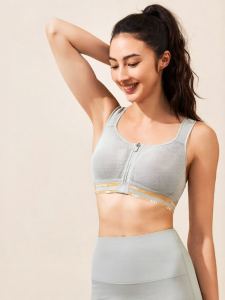 ManiForm | Front Zip Beauty Back Sport Bra Fast Drying Yoga Top