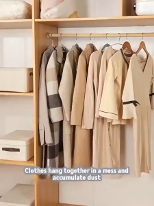 EcoPlanet Clothes Dust-Proof Cover Bag: Hanging Fabric Made of Washable PEVA Material