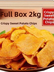 Crispy Sesame Roasted Sweet Potato Slices Snack