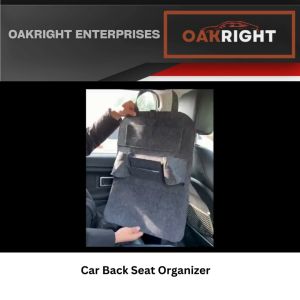 Car Auto Seat Back Organizer Portable Felt Car Back Seat Multi Pocket Organizer (Black)