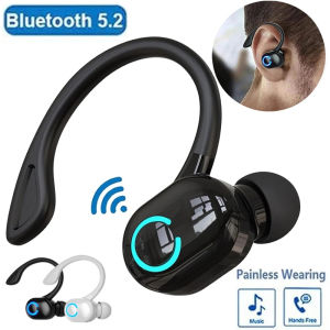 Bluetooth 5.2 Earphones Sport Headphones Wireless Earbuds Ultra-long Standby Handsfree Headset with Mic for Xiaomi Huawei iPhone