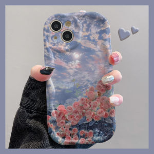 Pink Roses Applicable to Honor 100 Phone Case Huawei Nova12 New Arrival Vivos18 Drop-Resistant Xiaomi 14 Womens Iphone15 All-Inclusive Oppo Silicone Apple 13 Soft Cover Iqoo Redmi