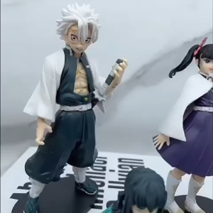 Demon Slayer Japanese Anime Figures (30pcs) Tanjiro Rengoku Tsuyuri Sanemi Mitsuri Muzan Kibutsuji Obanai Ready Stock