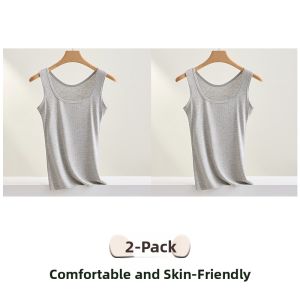 miiow | Cat Lady White Strap Vest Women Summer New Inner Wear Can Outer Wear Prevent Side Breast Exposure Base Top Shirt