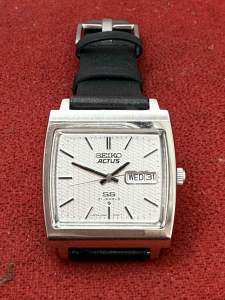 นาฬิกาผู้ชายไซโก้ ACTUS SS Automatic Cal 6306 นาฬิกามือสองวินเทจของแท้ รับประกันหลังการขาย 6 เดือน