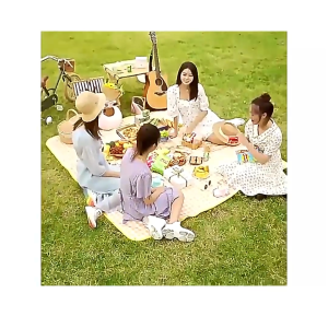 Thảm picnic thảm decor dã ngoại cao cấp chụp ảnh cực đẹp gấp gọn dễ dàng mang theo