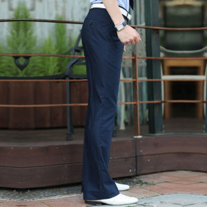 Slim Fit Youth Business Draping Non-Ironing Straight Slightly Flared