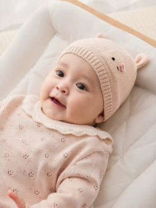 SHI YUE JIE JING | Soft Knitted Thermal Wool Baby Hat