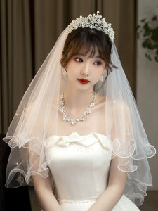 Pearl Bridal Veil Engagement Wedding Ceremony Headwear Soft Tulle Headpiece New Bride Sensation Formal Occasion Accessory