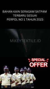 Kain Seragam Satpam Resmi Nasional Terbaru Bahan Gaia Trill Drill Gala Exclusive Meteran Baju PDH PDL Security