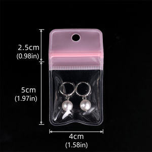 10Pcs Multi Size EVA Hang Hole Self Seal Packaging Bags Jewelry Organizer For Earrings Bracelet Storage Display Gift Packaging