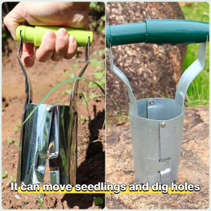 AmoKi Garden Planting Planter Extractor Garden Farm Tool Agricultural Seedling Tube Transplanter