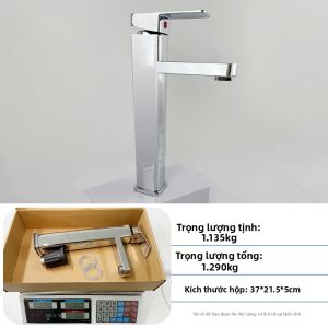 Vòi Rửa Lavabo Cao Một Lỗ