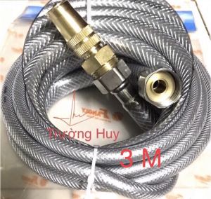Bộ rửa xe tưới cây tiện lợi 3 m & vật dụng đấu nối - Bảo hành 6 tháng